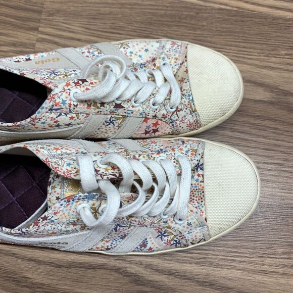 Gola Coaster Liberty Fabric \ Trainers Sneaker Whispering Stars US 9 UK 7 - Picture 8 of 13